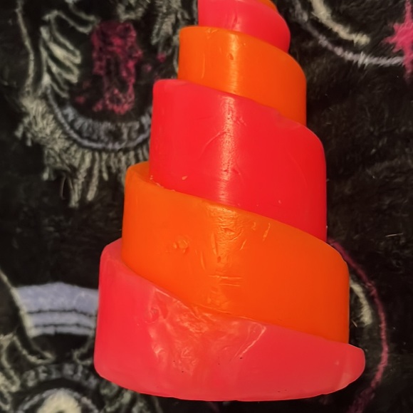 🧿🧿🧿 SOLD🧿🧿🧿 TRIPPY Psychedelic BLACK 💡 LIGHT 🌀 CANDLE 🕯️ VINTAGE GLOWS - Picture 3 of 5